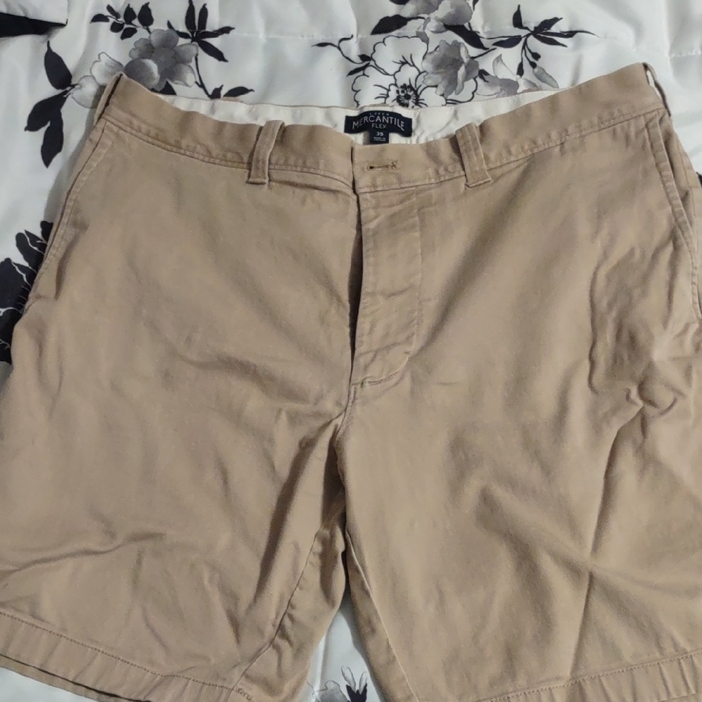 J. Crew Men's Tan Flat Front Shorts